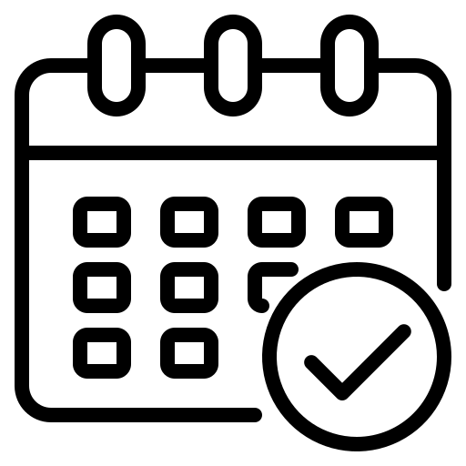 Pictogramme calendrier contact